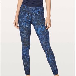 WUNDER UNDER HIGH RISE TIGHT BLUE CITY LIGHTS